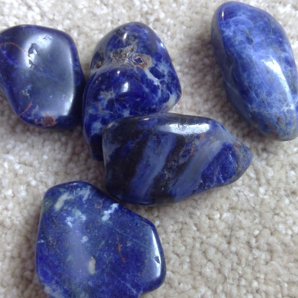 Sodalite tumbled stones